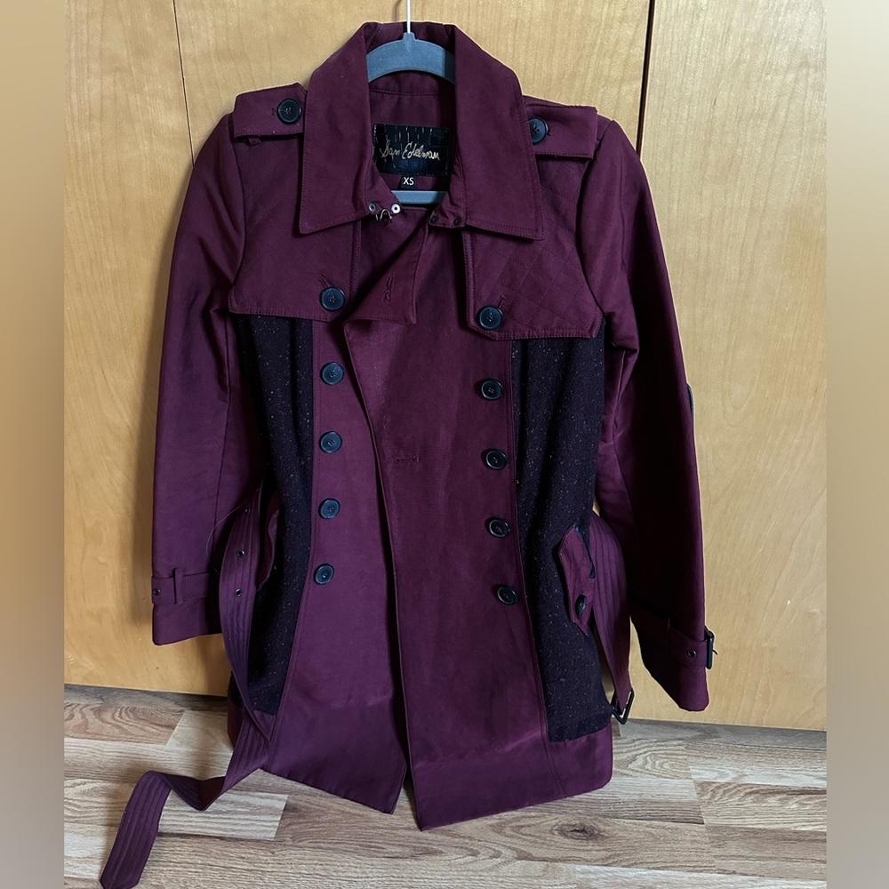 Red / Bordeaux Short Coat - Sam Edelman XS